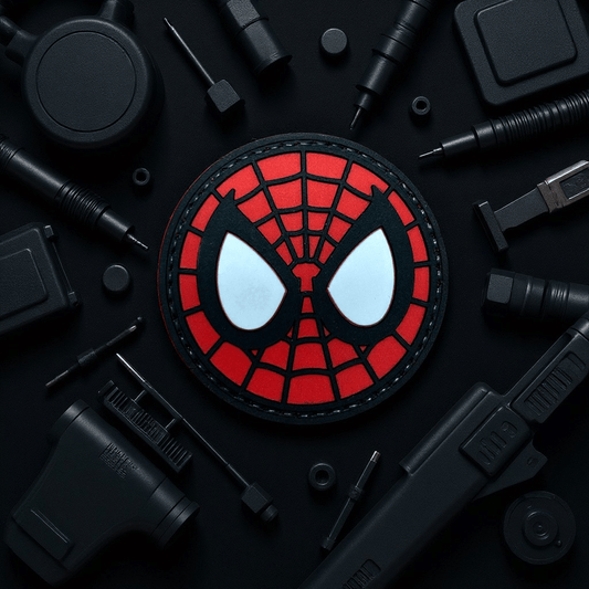 Spiderman Red PVC Patch