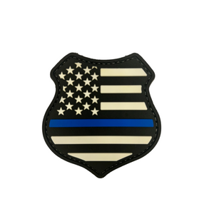 Thin Blue Line Shield Patch