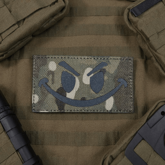 Multicam Evil Smiley Laser Cut Patch