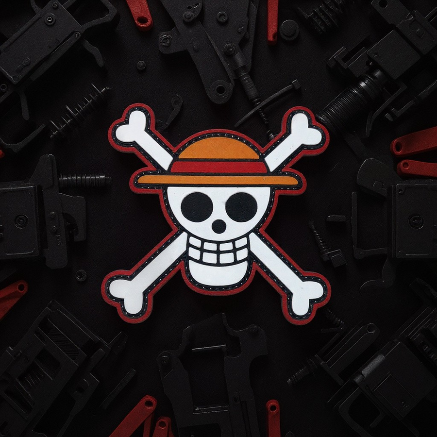 Straw Hat Pirate PVC Patch