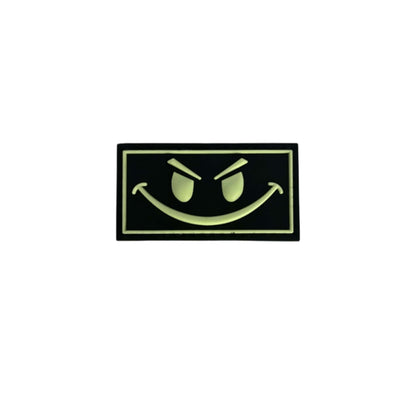 Smiley Glow Yellow PVC Patch