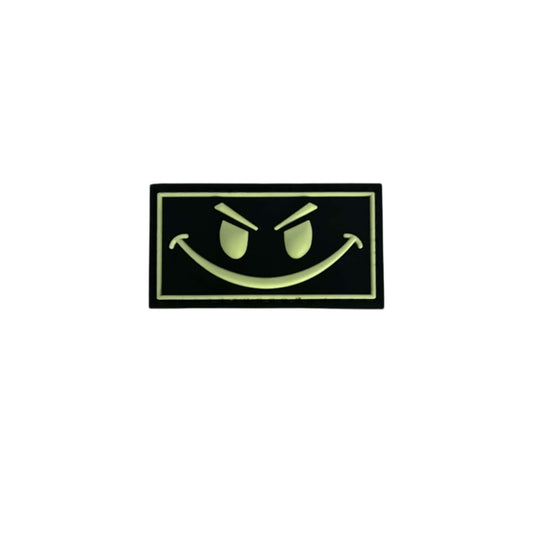 Smiley Glow Yellow PVC Patch