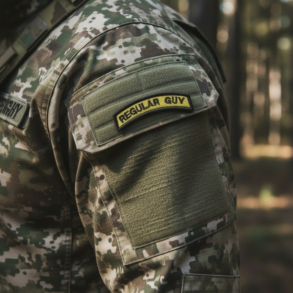 Regular Guy Embroidered Rocker Patch