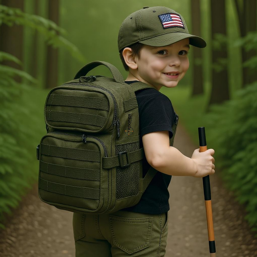 Youth OD Green Tactical Backpack