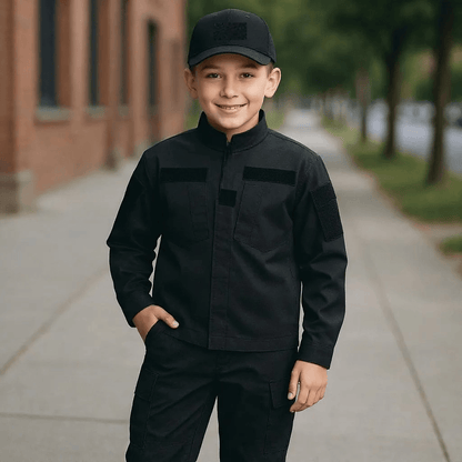 Youth 3pc Black Tactical Uniform