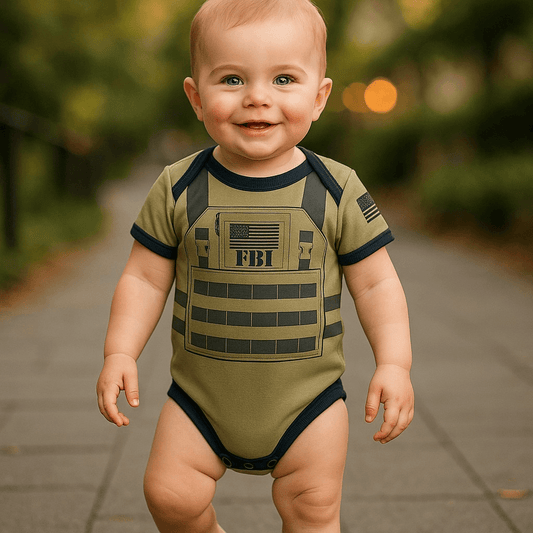 FBI Baby Flak Jacket Baby Bodysuit