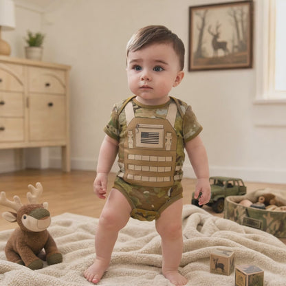 Multicam Flak Jacket Baby Bodysuit