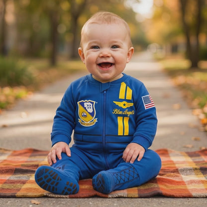Blue Angels Flight Suit Baby Crawler