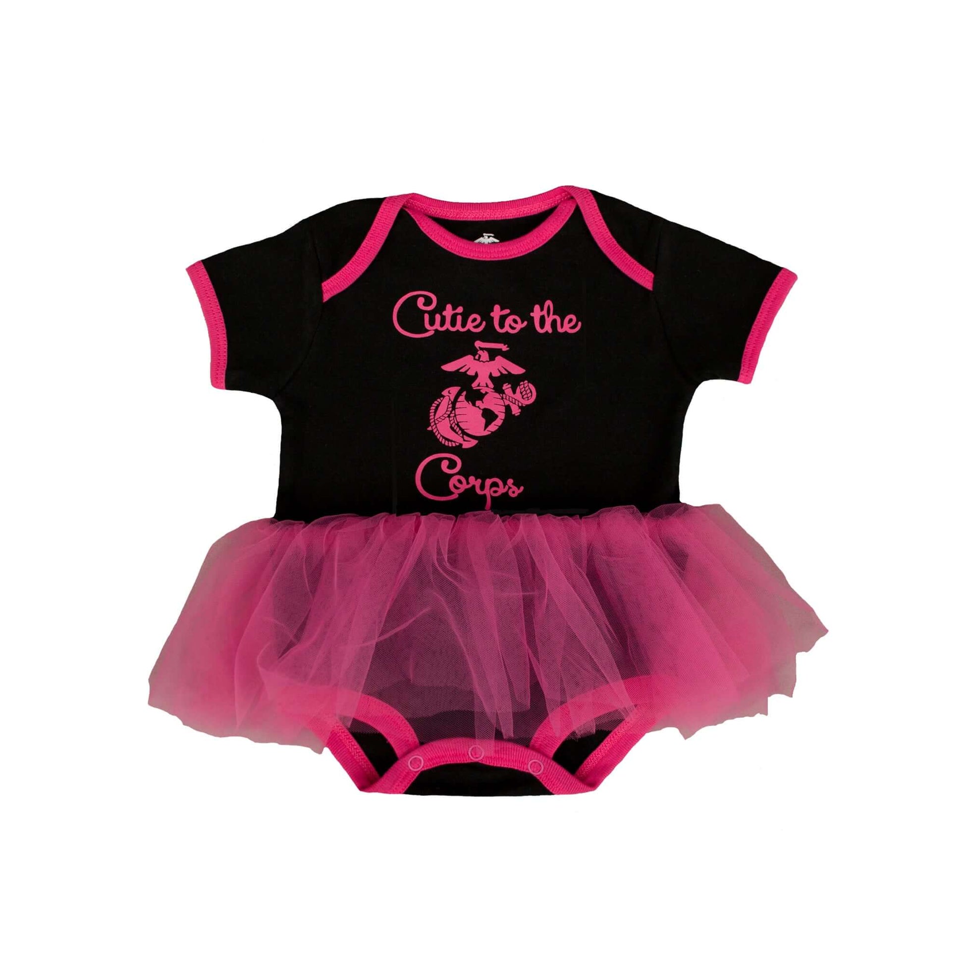 Marine "Cutie to the Corps" Tutu Baby Bodysuit
