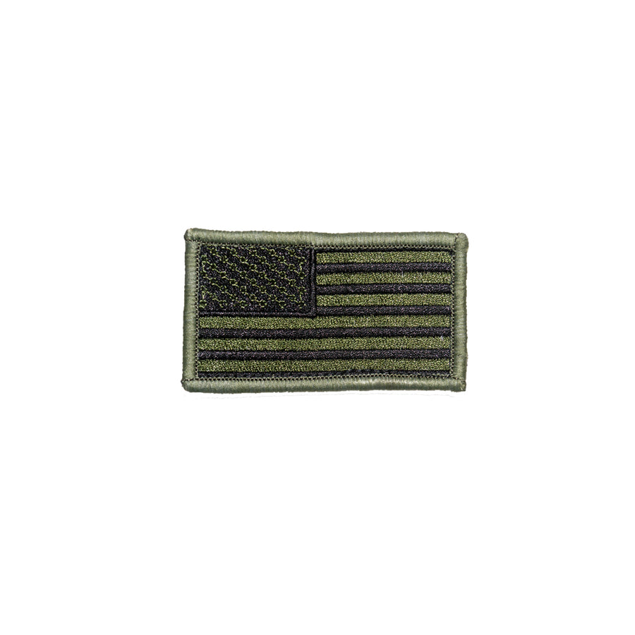 American Flag Patch OD Green and Black
