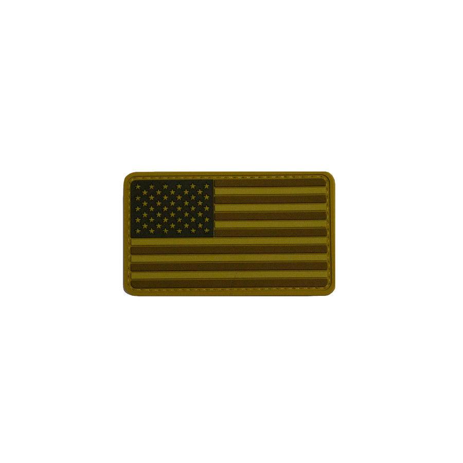 United States Flag Coyote PVC Morale Patch