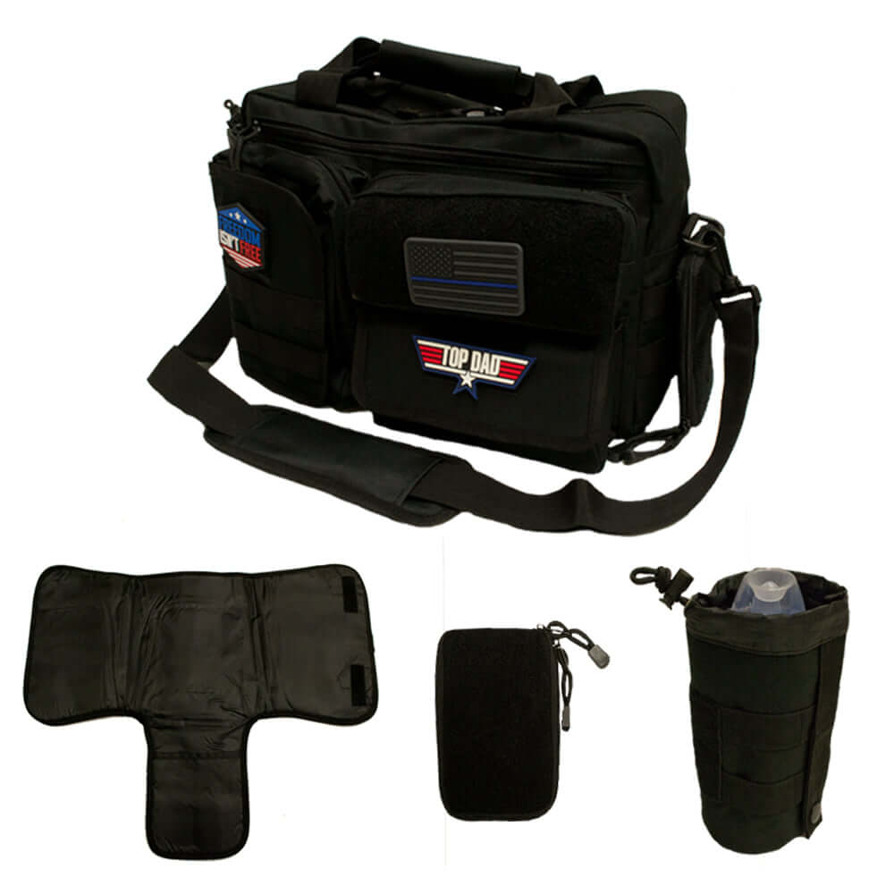 Tacticool Diaper Bag 5 Piece Combo Black